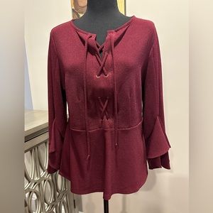 By Chico’s Burgundy Top